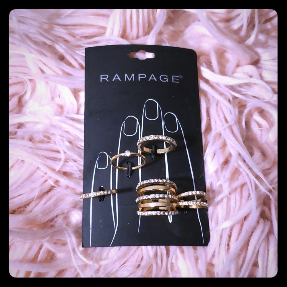 Rampage Multi Finger Ring Set